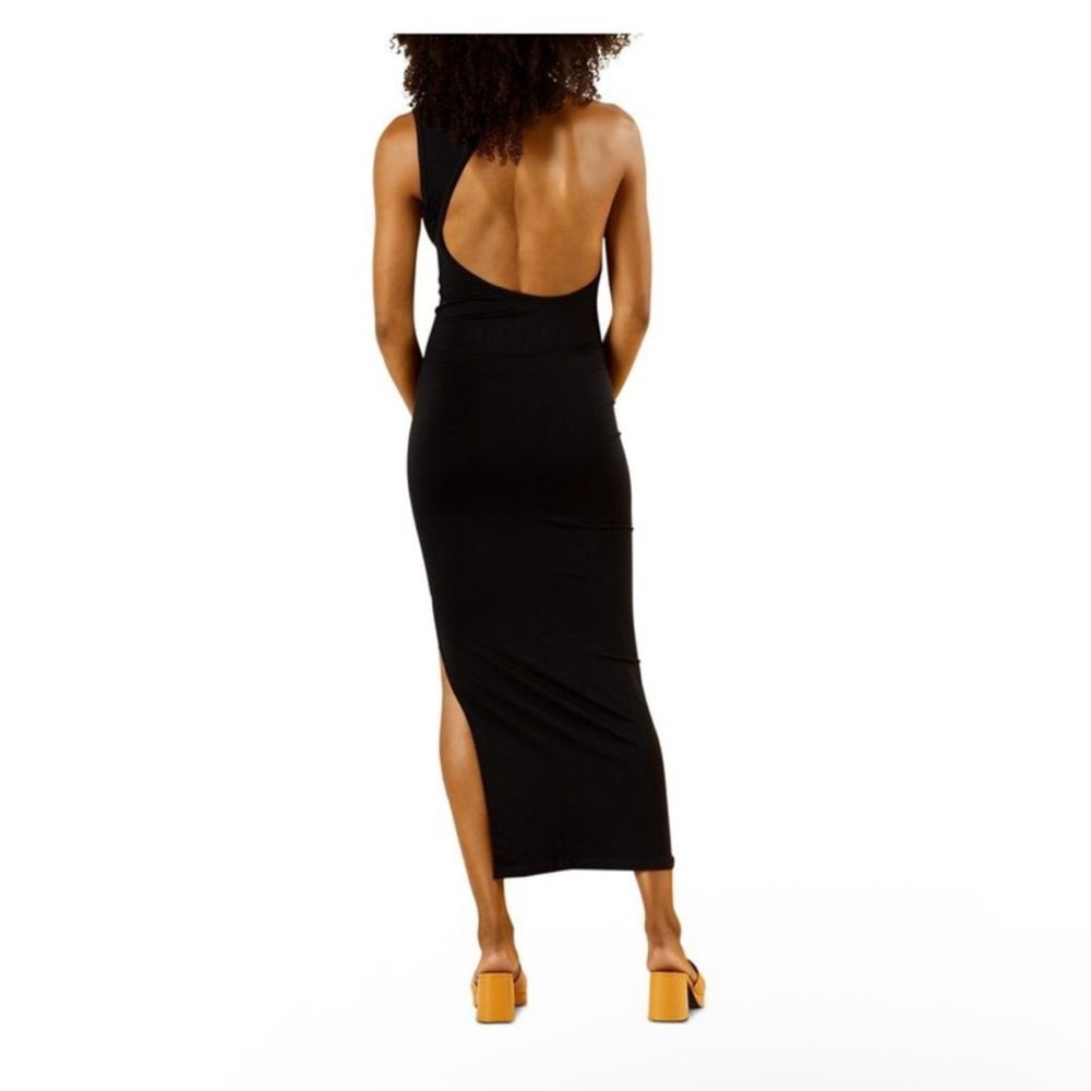 Simon Miller Black One-Shoulder Backless Maxi Dress